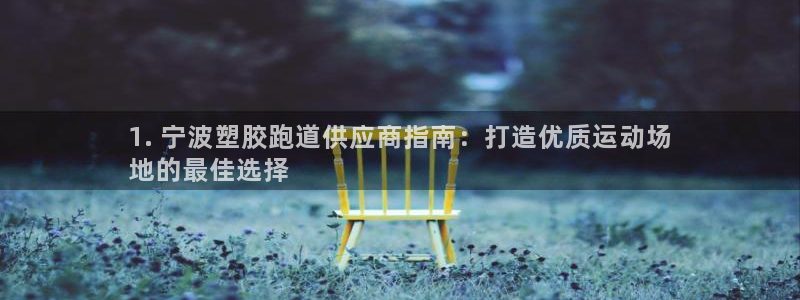红足1世1站2站管理网：1. 宁波塑胶跑道供应商指南：打造优质运动场
地的最佳选择